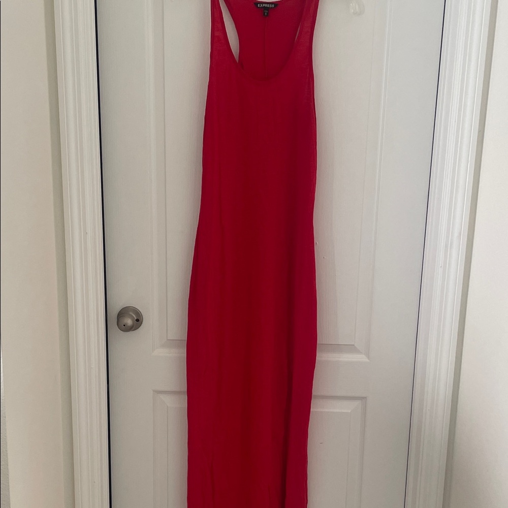 Express Vibrant Red Maxi Dress